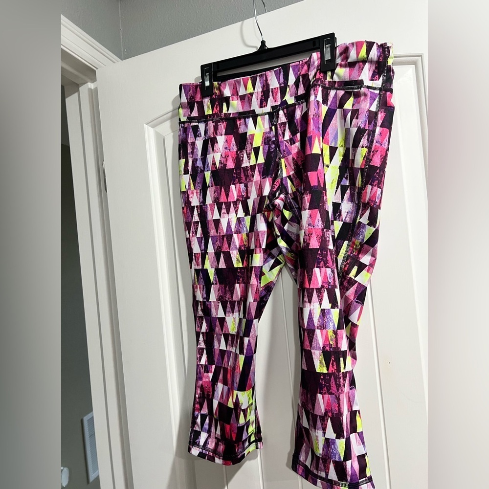 Ideology active pants workout leggings pants L large women’s pink green black